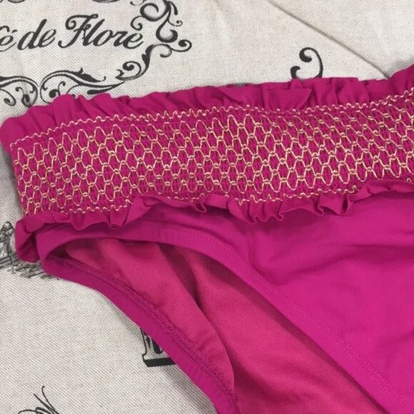 Bleu Rod Beattie Smocked Band Swim Bottom - Picture 3 of 4
